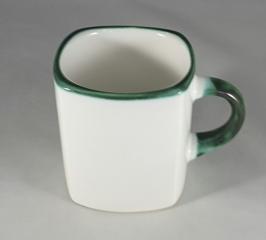 Gmundner Keramik-Tasse/eckig